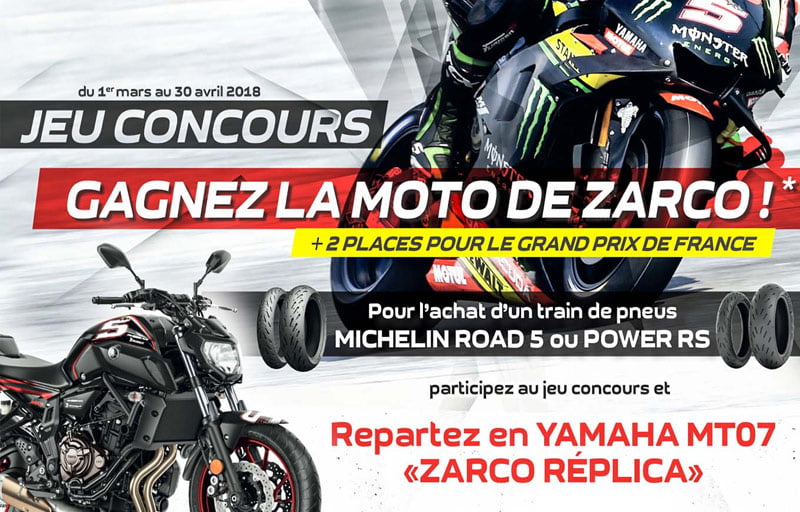 [Street] Maxxess vous propose de gagner une Yamaha MT07 Zarco Replica +2 entrées VIP pour le HJC Helmets Grand-Prix de France !