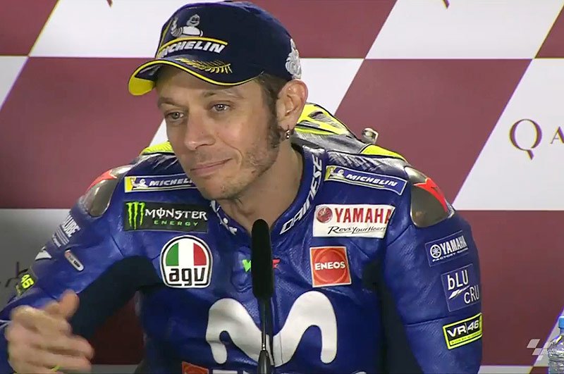 MotoGP #QatarGP Losail J.3 Conférence de presse Valentino Rossi : la course, l’erreur sur Zarco, réel progrès ou feu de paille ? etc. (Intégralité)