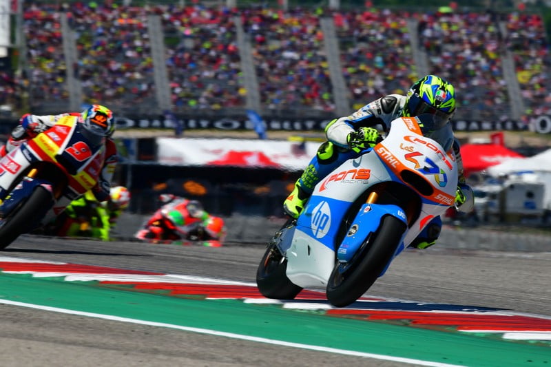 Austin Moto2: Baldassarri manages to get by, Barberá still in difficulty (Team Pons HP40)