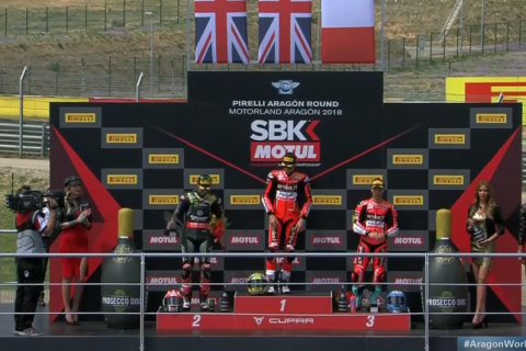 [WSBK] Course 2 : Huitième victoire de Chaz Davies en Aragon