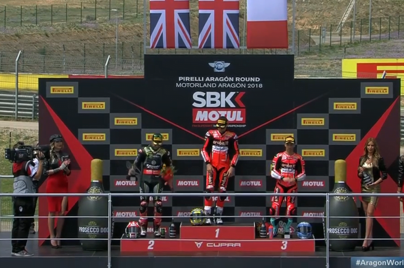 [WSBK] Race 2: Eighth victory for Chaz Davies in Aragon