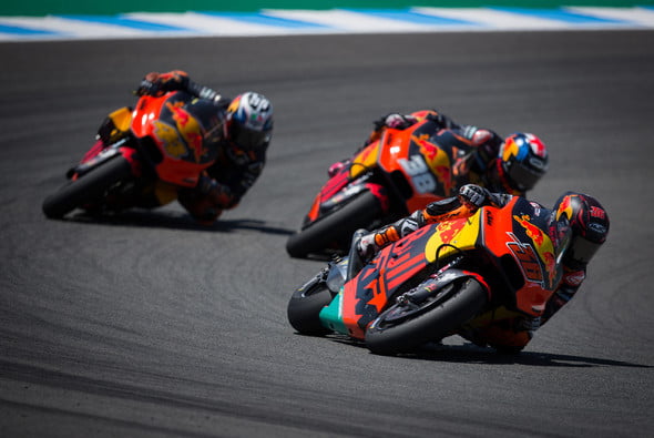 Jerez MotoGP J.3 KTM: Com o novo motor, Kallio, o convidado, venceu Smith e Espargaró, os titulares!