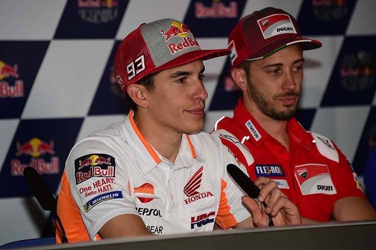 Jerez MotoGP Marc Márquez: “I want a strong teammate and there are only two: Pedrosa and Dovizioso”