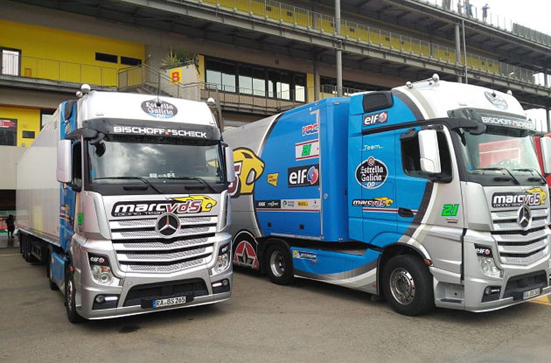 Mugello MotoGP : Les camions Marc VDS se mettent en place!