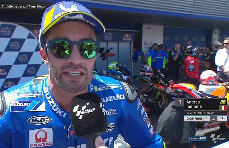 Jerez MotoGP J.3 Course : Andrea Iannone « à chaud » !