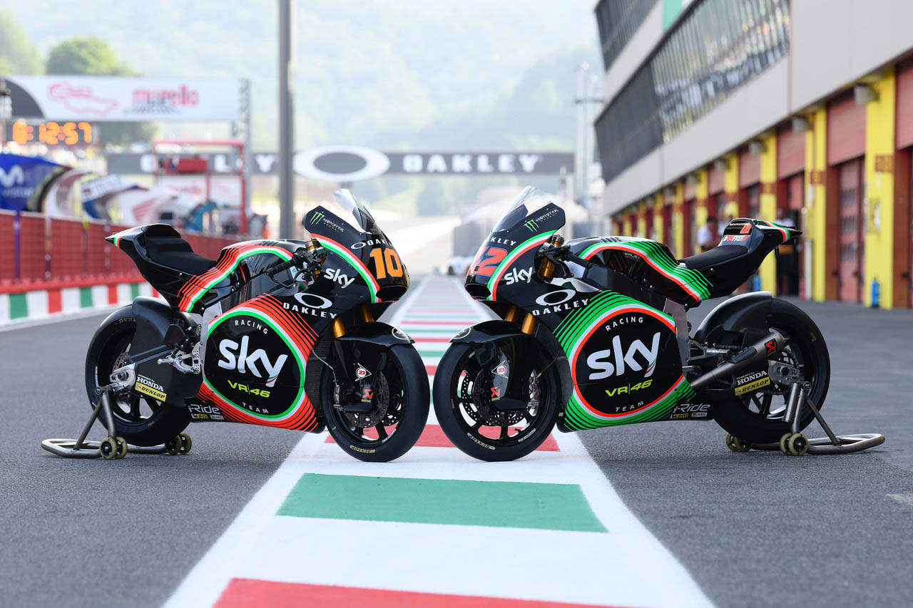 Grande Prêmio da Itália de Mugello Moto2 e Moto3: as cores da Sky Racing Team VR46 (fotos)