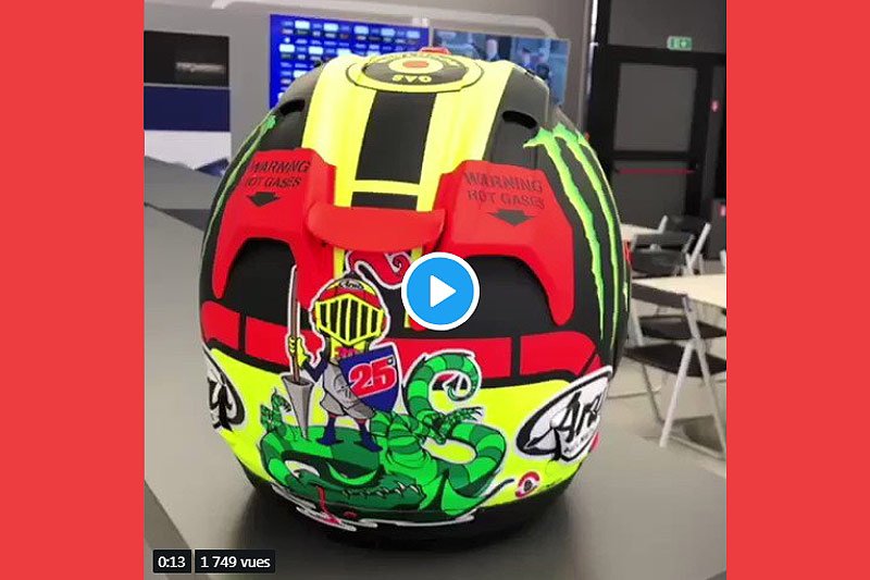 Grand Prix de Catalogne Barcelone MotoGP : Nouveau casque pour Maverick Vinales