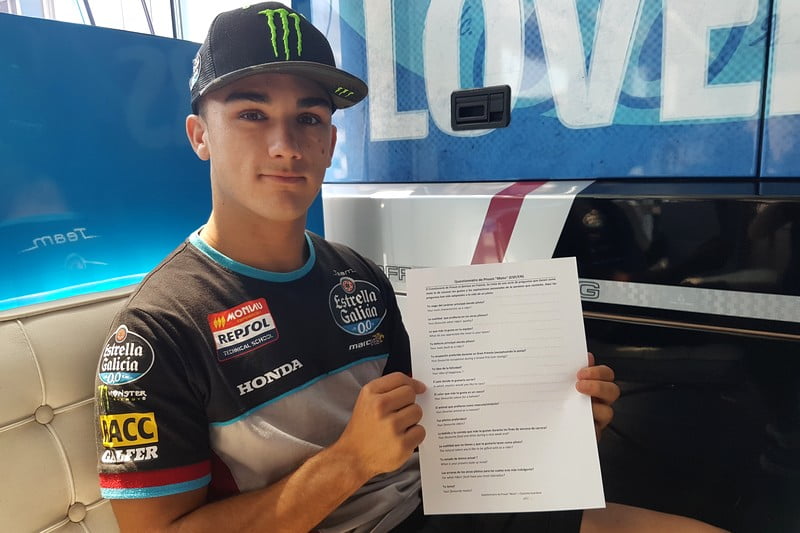 Moto3: Questionário “Moto” de Proust por Arón Canet