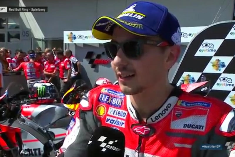 Austrian Grand Prix Red Bull Ring MotoGP Race: Jorge Lorenzo “hot”!