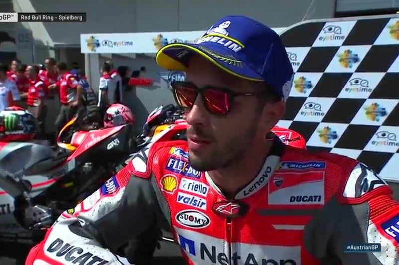 Grande Prêmio da Áustria Red Bull Ring Corrida de MotoGP: Andrea Dovizioso “quente”!