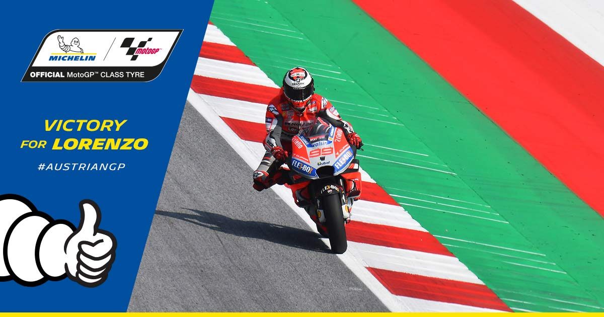 Red Bull Ring MotoGP J.3 Austrian Grand Prix: Michelin Press Release