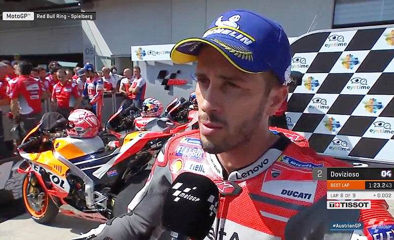 Austrian Grand Prix Red Bull Ring MotoGP Qualification: Andrea Dovizioso “hot”!