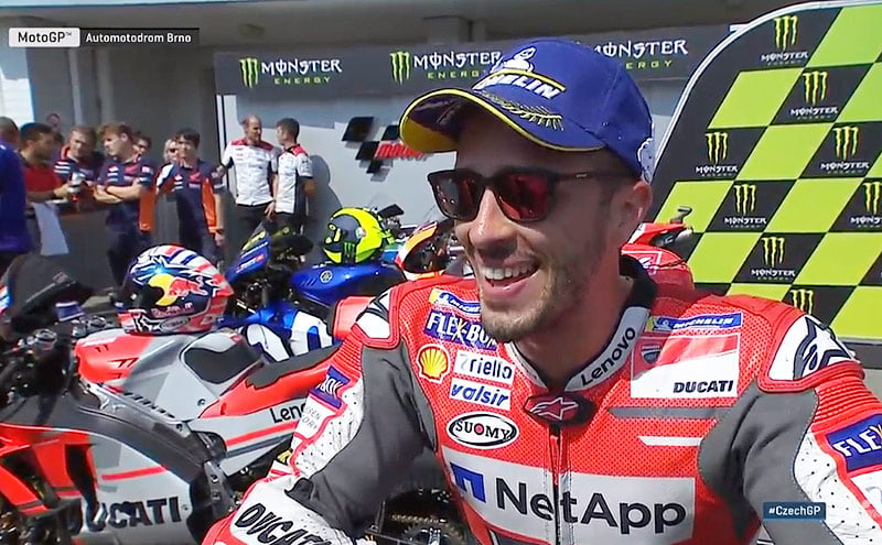 Grand Prix de la République Tchèque Brno MotoGP Qualification : Andrea Dovizioso « à chaud » !