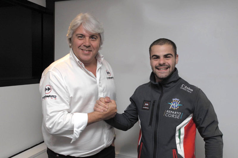 Moto2 2019 : Romano Fenati fera briller les couleurs de MV Agusta chez Forward Racing Team