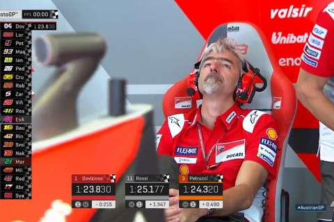 Grand Prix d'Autriche Red Bull Ring MotoGP FP1 : Triplé Ducati ! Bravo Gigi !