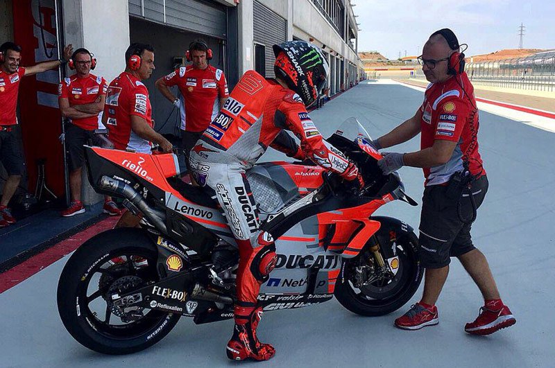 MotoGP test in Aragon: Ducati wins!
