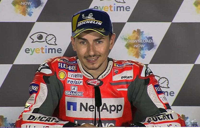 Austrian Grand Prix Red Bull Ring MotoGP J.3 Jorge Lorenzo post-race conference: tire management, the Marquez monster, etc. (Entirety)