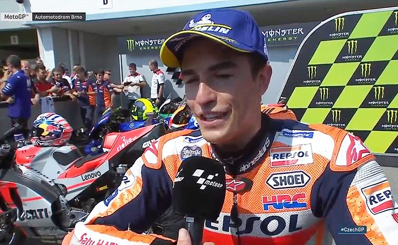 Grand Prix de la République Tchèque Brno MotoGP Qualification : Marc Marquez « à chaud » !