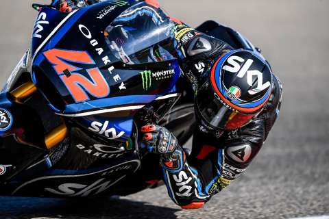 Grand Prix d'Aragon, Moto2, Warm-Up: Bagnaia fête déjà son centième départ.