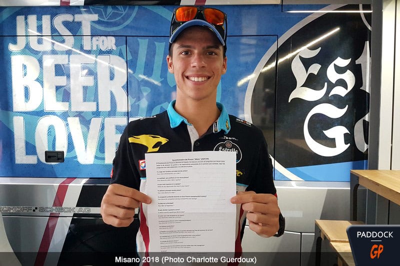 Exclusif Interview Moto2 : Joan Mir réalise son questionnaire de Proust “Moto”