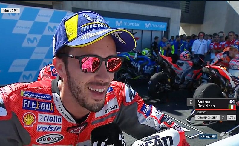 Grand Prix d'Aragon MotoGP Course : Andrea Dovizioso « à chaud » !