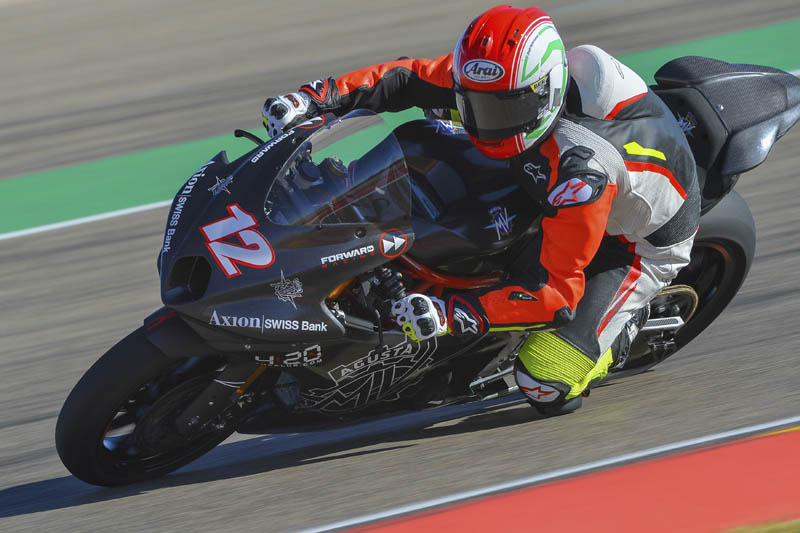[CP] Moto2 : Premier chrono lors du Test officiel du Forward Racing Team avec la MV Agusta en Aragon