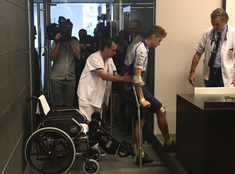 MotoGP Conférence Tito Rabat : « J'ai vu ma jambe tordue comme un S et j'ai eu peur »