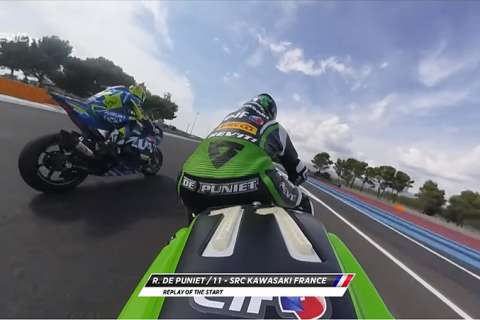 [EWC] Bol d'Or: Extraordinary video of the start of the SRC Kawasaki of Randy de Puniet who leads the race!