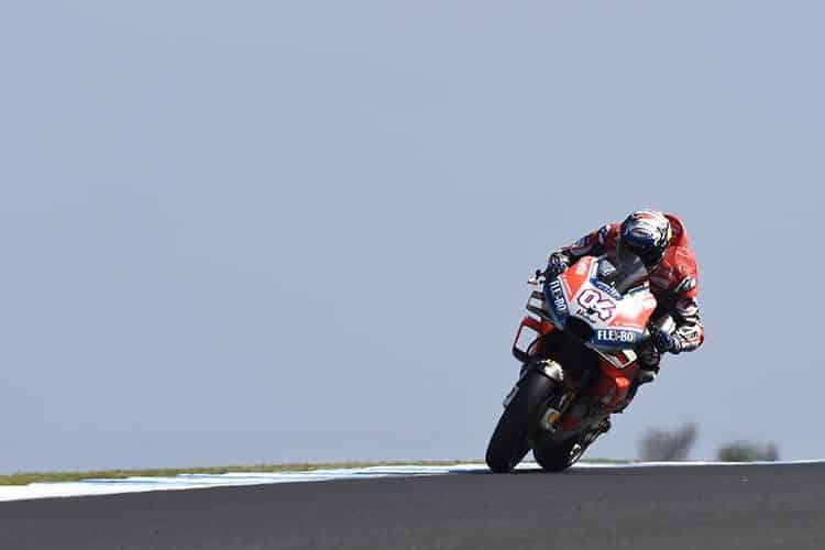 Grande Prêmio da Austrália, Phillip Island, MotoGP J.2: revés para Ducati e Dovizioso.