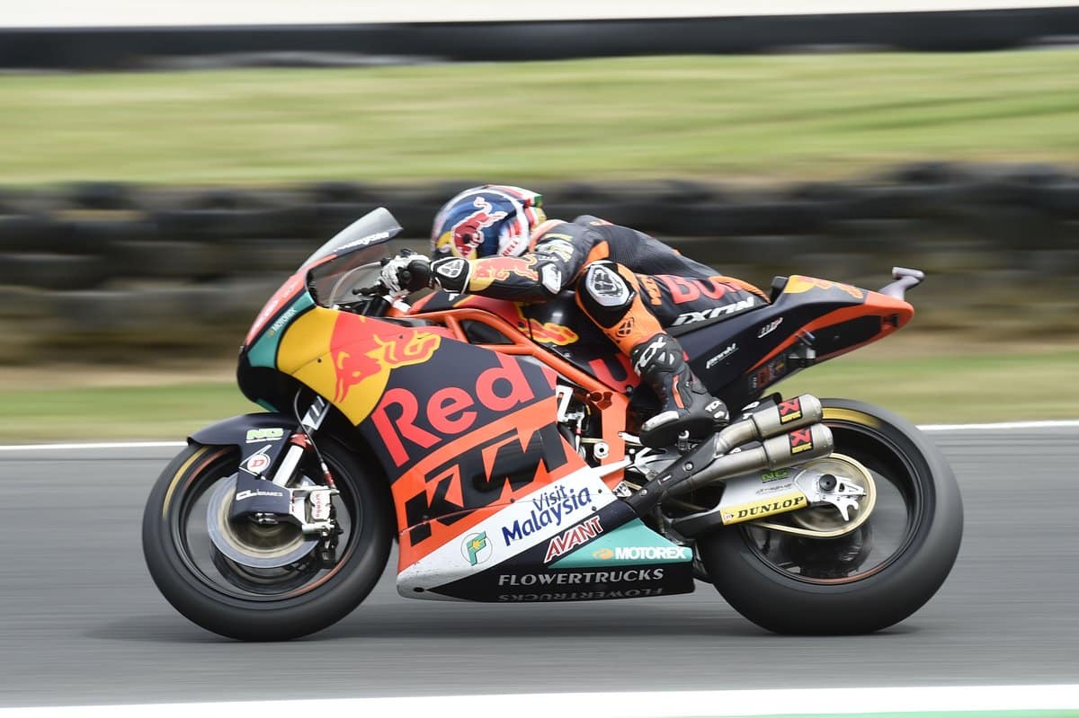 Grande Prêmio da Austrália, Phillip Island, Moto2, Warm Up: Brad Binder à frente de Alex Marquez