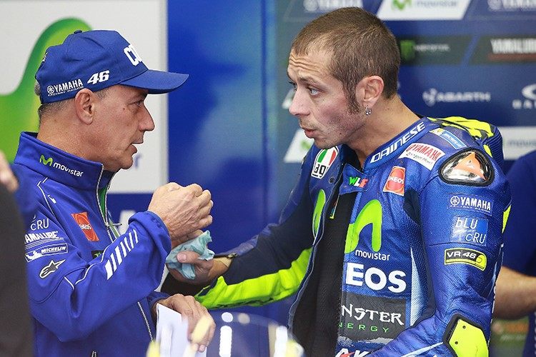 MotoGP, Test Jerez J.2 : Valentino Rossi dubitatif sur sa Yamaha et déçu de voir partir Cadalora.