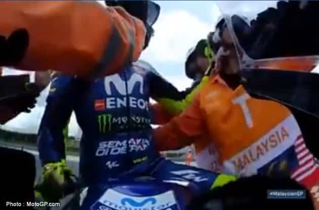 Grand Prix de Malaisie Sepang MotoGP J.3 : Valentino Rossi, l'écartement du commissaire et le règlement...