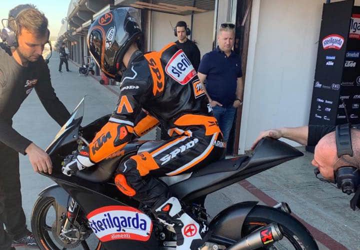 Teste privado de Moto2 e Moto3 em Valência: Aron Canet dá o tom e aponta ao título, Álex Márquez procura os limites