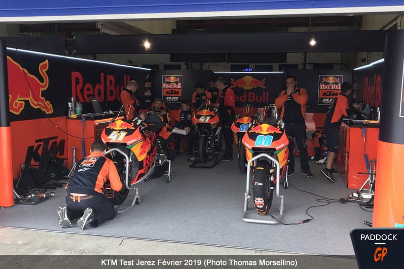 Moto2 KTM Private Test in Jerez J1: We work in silence... despite the wind!