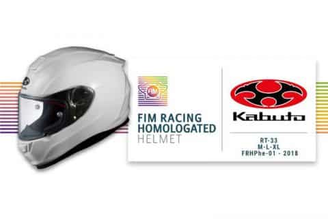 Kabuto obtient l'homologation FIM Racing