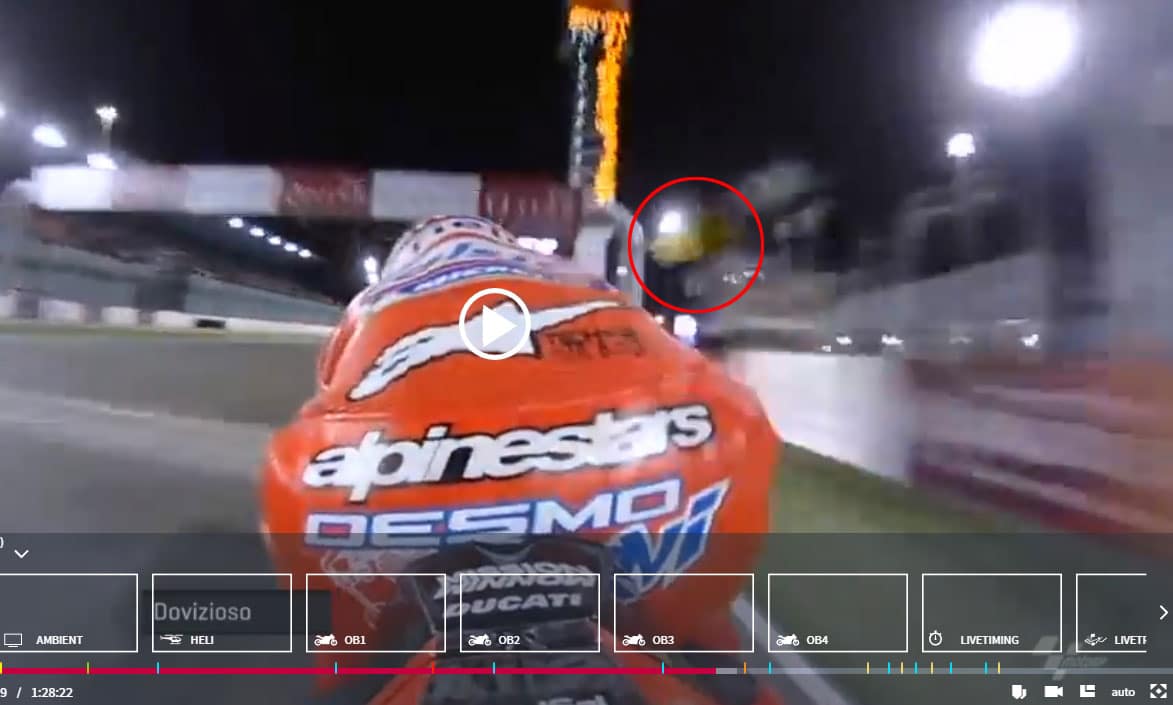 MotoGP, Qatar : après le tapis vert voici le drapeau jaune qui aurait pu mettre en péril la victoire de Dovizioso !