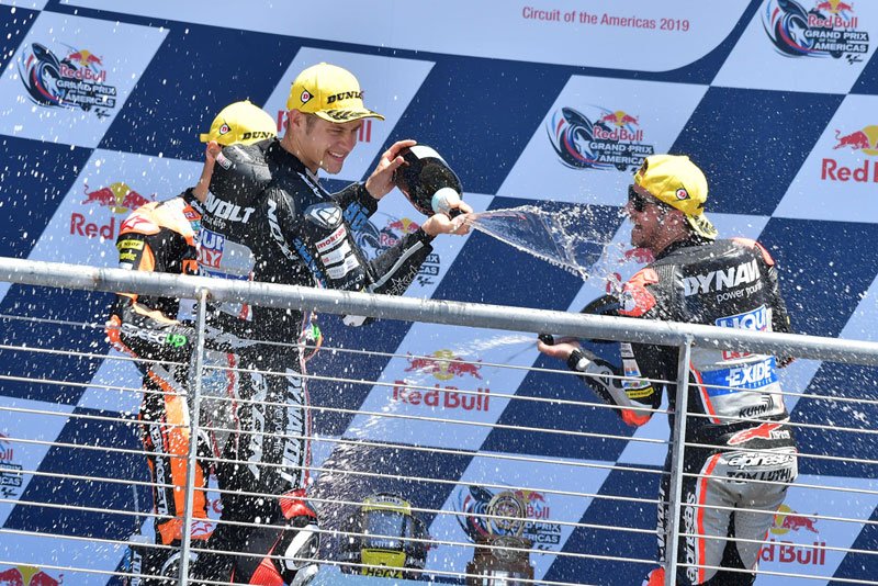 Austin, Moto2, J3: Rare double for the Dynavolt Intact GP team in Texas!