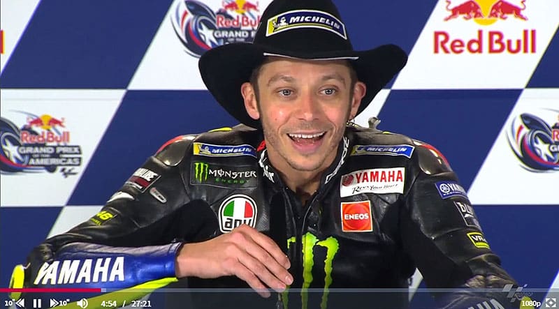 Austin, MotoGP, J3, Conférence Valentino Rossi : Le championnat, la Yamaha, les pénalités, Rins, Márquez, etc. (Intégralité)