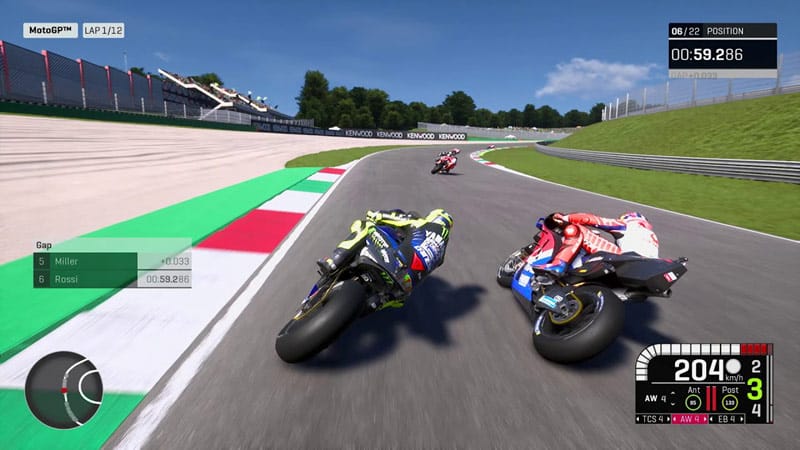 MotoGP 2019: ムジェロでのバレンティーノ・ロッシとの次のビデオゲームからの抜粋