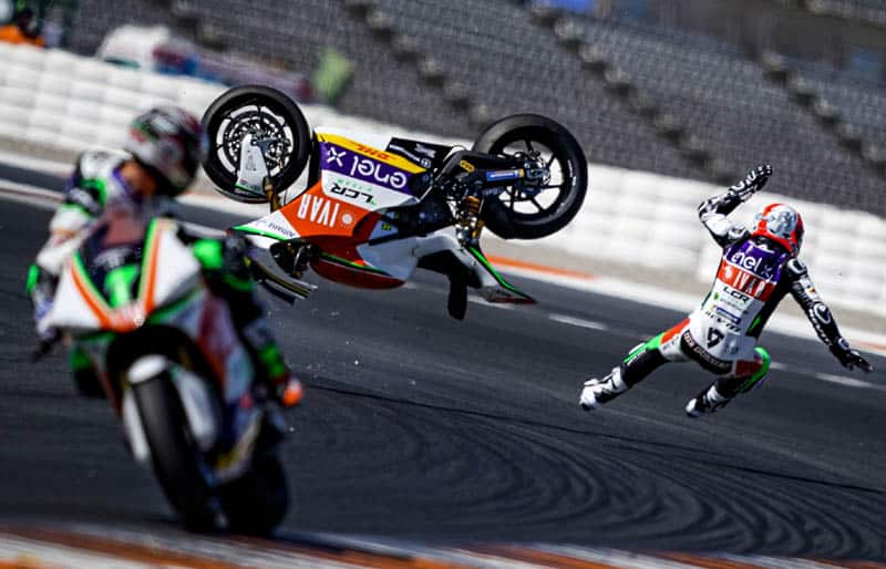 MotoE: Smith the fastest, Garzo first in E-Pole and another fall for De Puniet