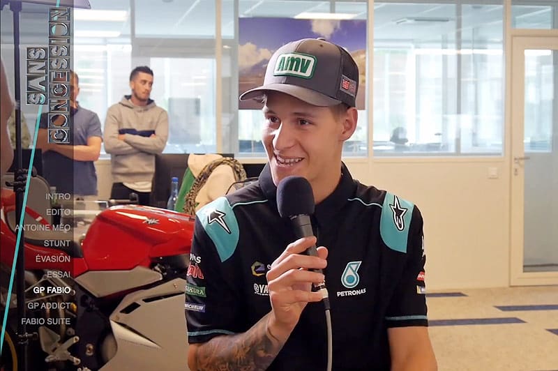 MotoGP : Fabio Quartararo se dévoile chez AMV Assurance (Vidéo)