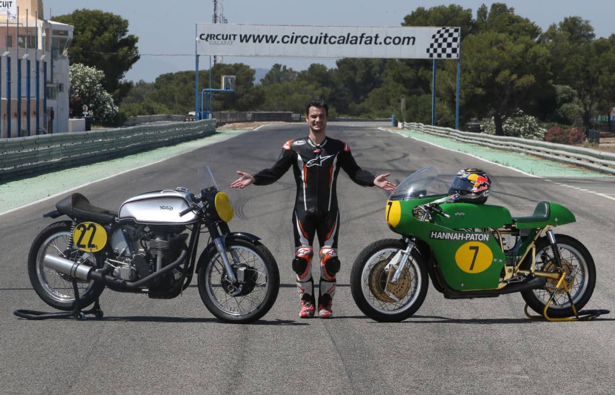 [People] Pedrosa a testé à Calafat les motos historiques qu’il pilotera à Goodwood