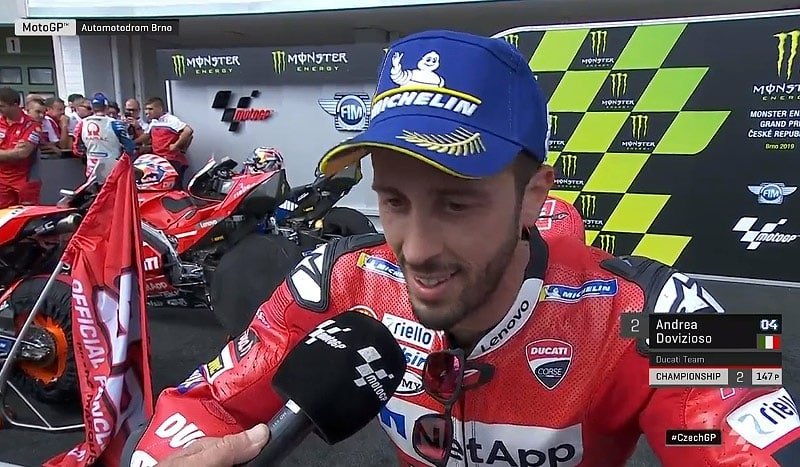 Brno, MotoGP, J3, Race: Andrea Dovizioso “hot”!