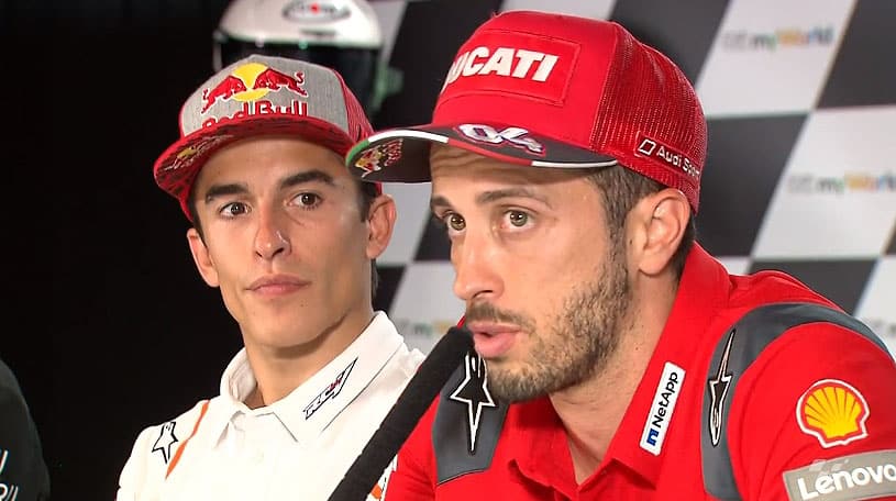 Red Bull Ring J2: O que Marc Márquez e Andrea Dovizioso pensam de Romano Fenati...