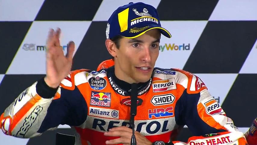 Red Bull Ring, MotoGP, J3 , Conférence Marc Márquez : La course, le contact, le nouveau cadre, etc. (Intégralité)