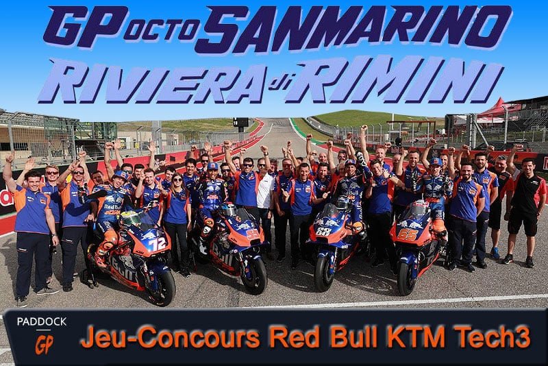 MotoGP : Il a gagné le Jeu-Concours « 2 Pass Super VIP Red Bull KTM Tech3 pour Misano » !