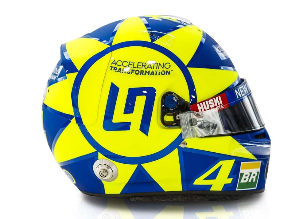 MotoGP : le casque de Valentino Rossi roule en Formule 1 à Monza avec Lando Norris