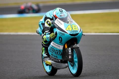 Moto3日本もてぎレース：ロレンツォ・ダラ・ポルタ、見事にマットに立つアロン・カネ