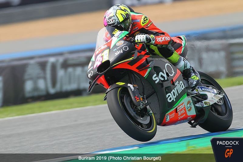 MotoGP Thaïlande Buriram J3 : Verre à moitié vide ou à moitié plein pour Aleix Espargaró ? (Aprilia/Ab.)