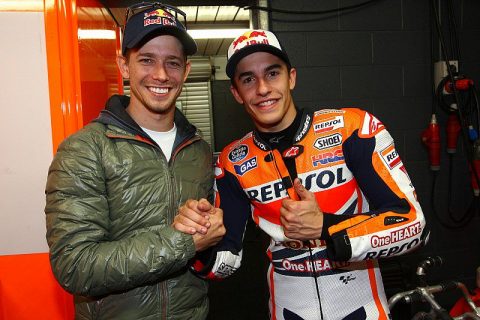 [People] MotoGP : Casey Stoner et Marc Márquez... liés par un doigt